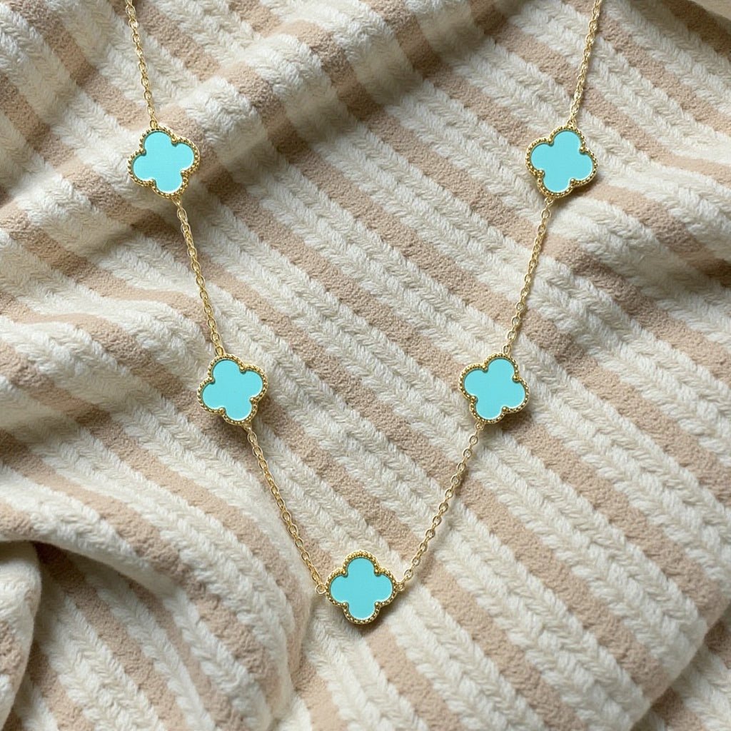 Turquoise Trefoil Necklace