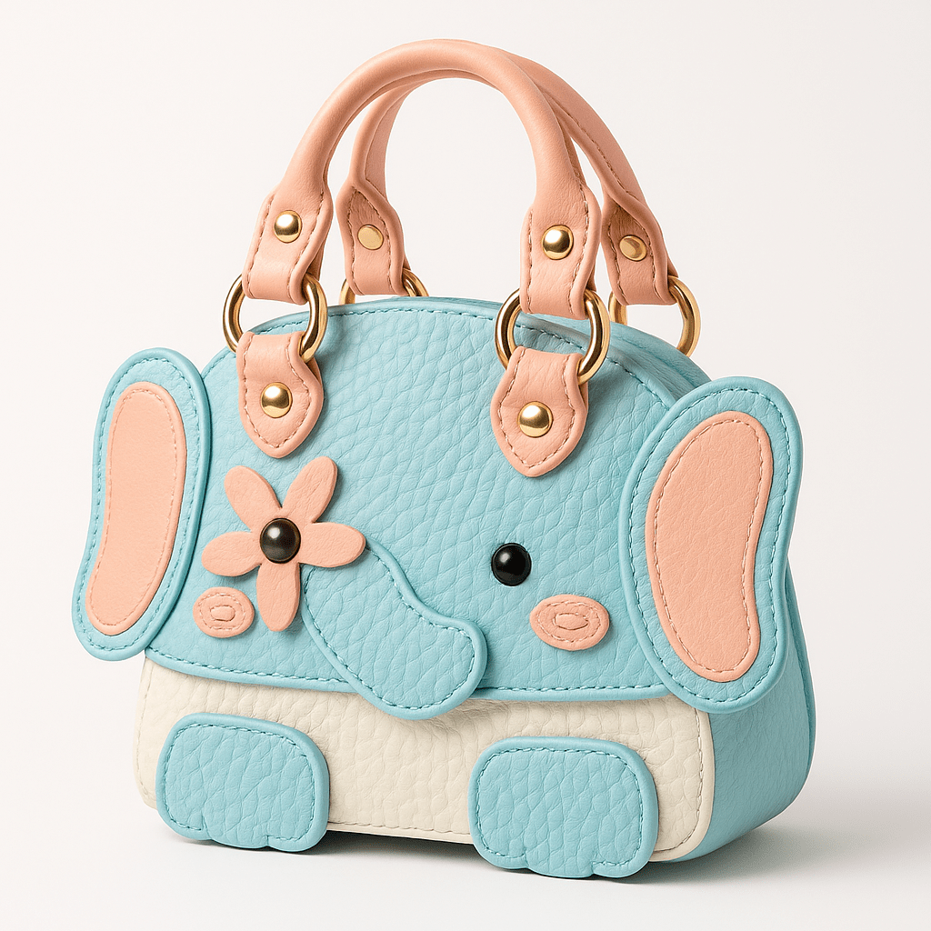 Mini Blue Elephant Bag Charm