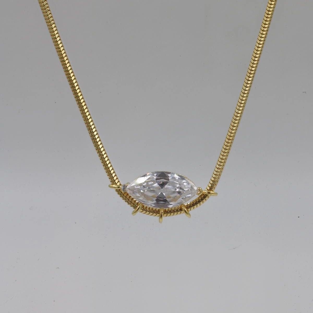 Clear Eye Necklace