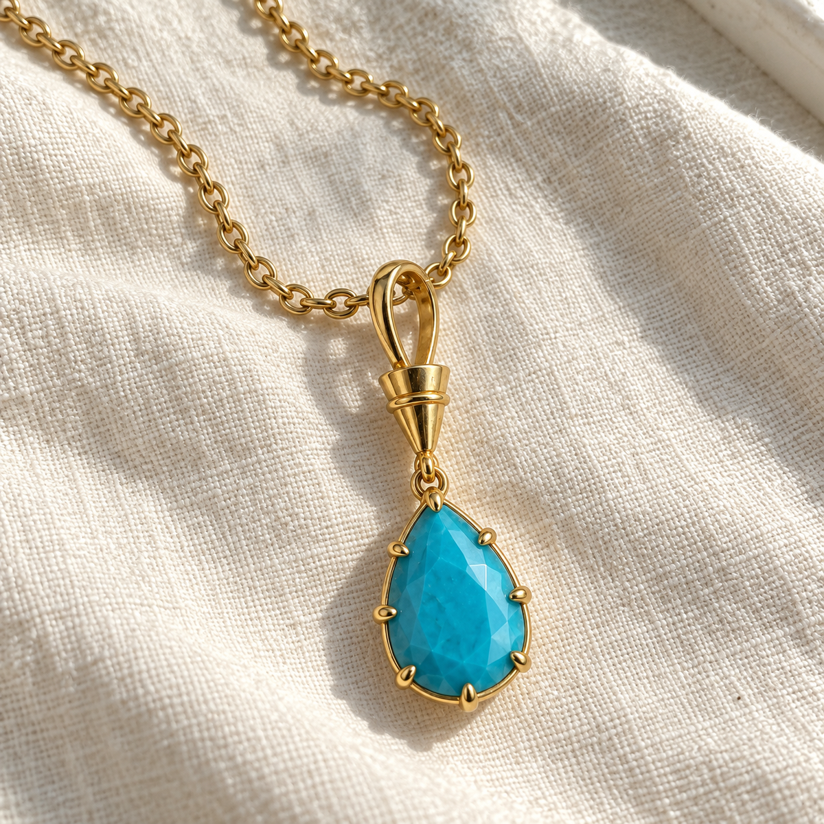 Azure Teardrop Necklace