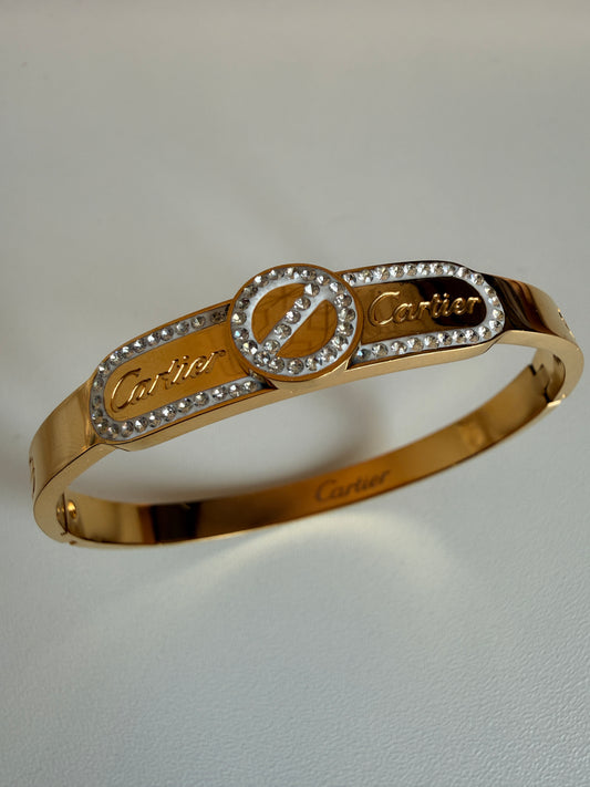 Crystal Lock Luxe Bangle