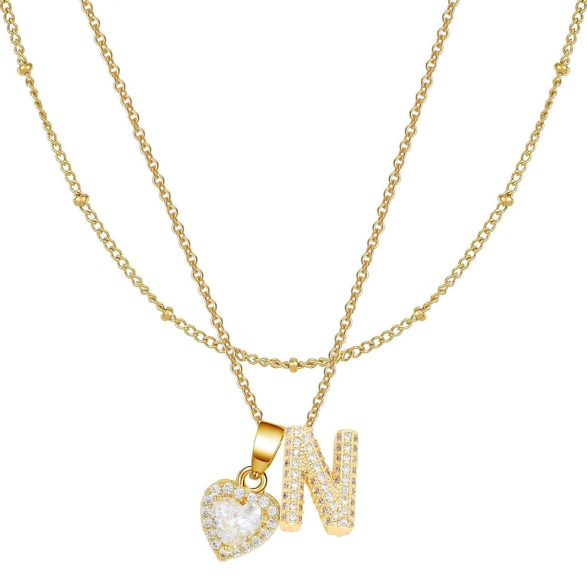 Letter Heart Pendant