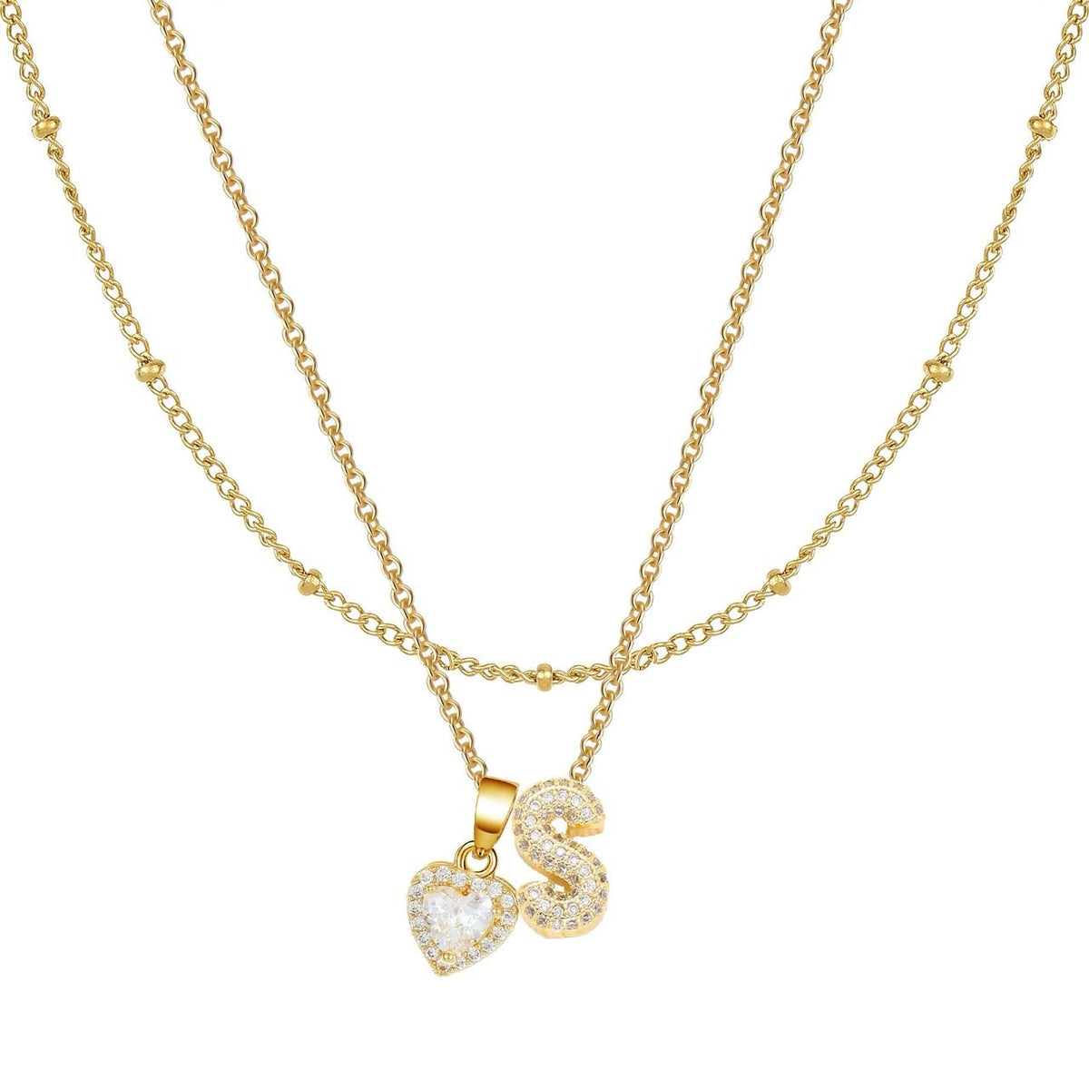 Letter Heart Pendant