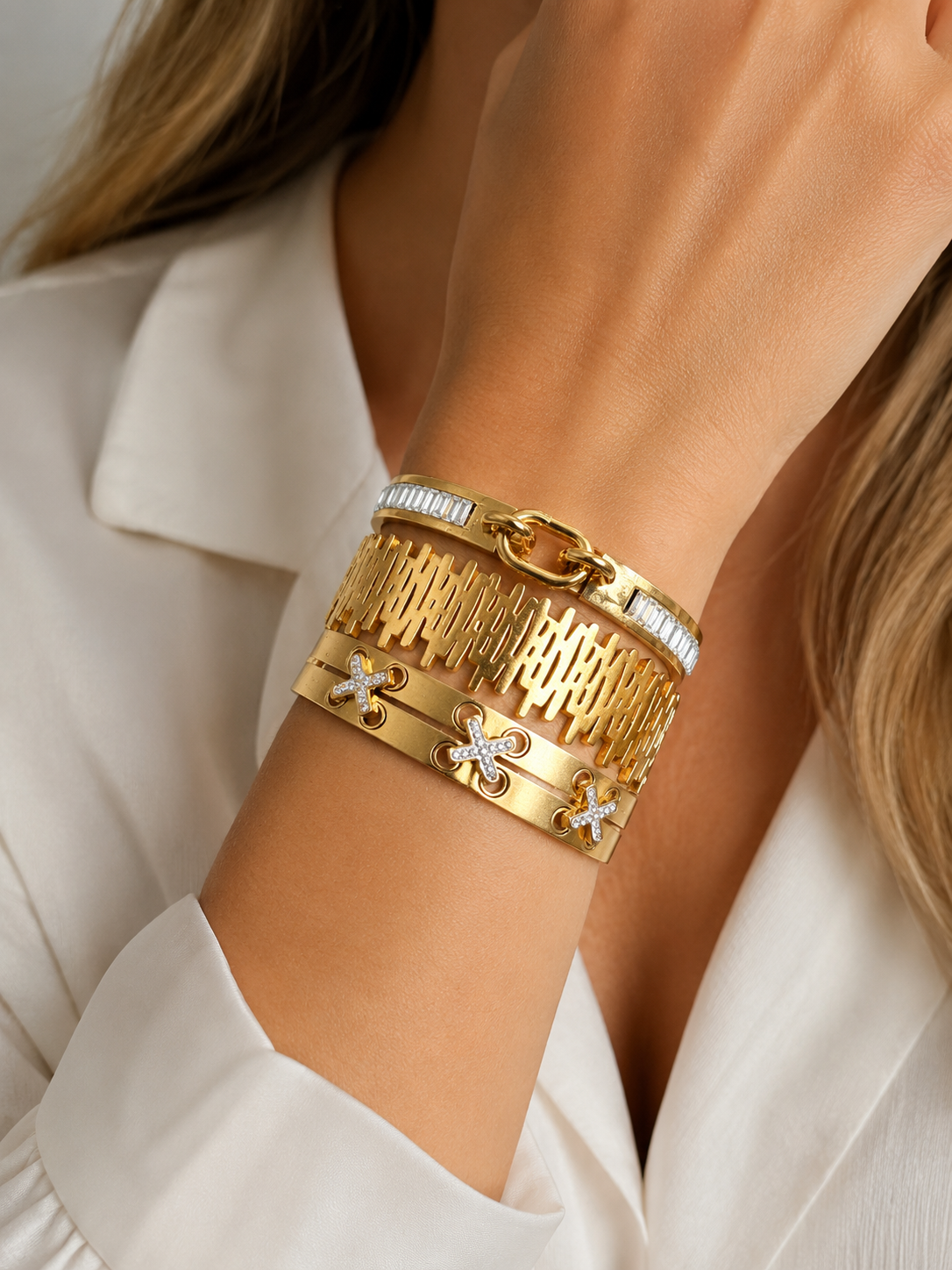 Golden Mosaic Bangle