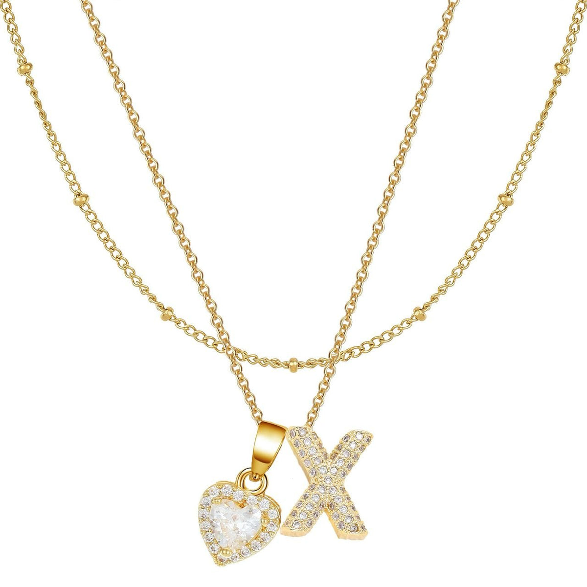 Letter Heart Pendant