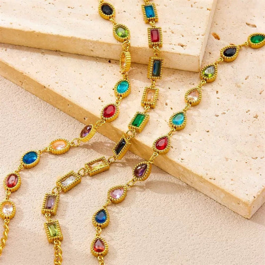 Multi Color Tennis Bracelet