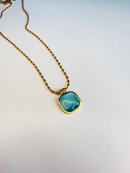 Blue Cat Eye Pendant