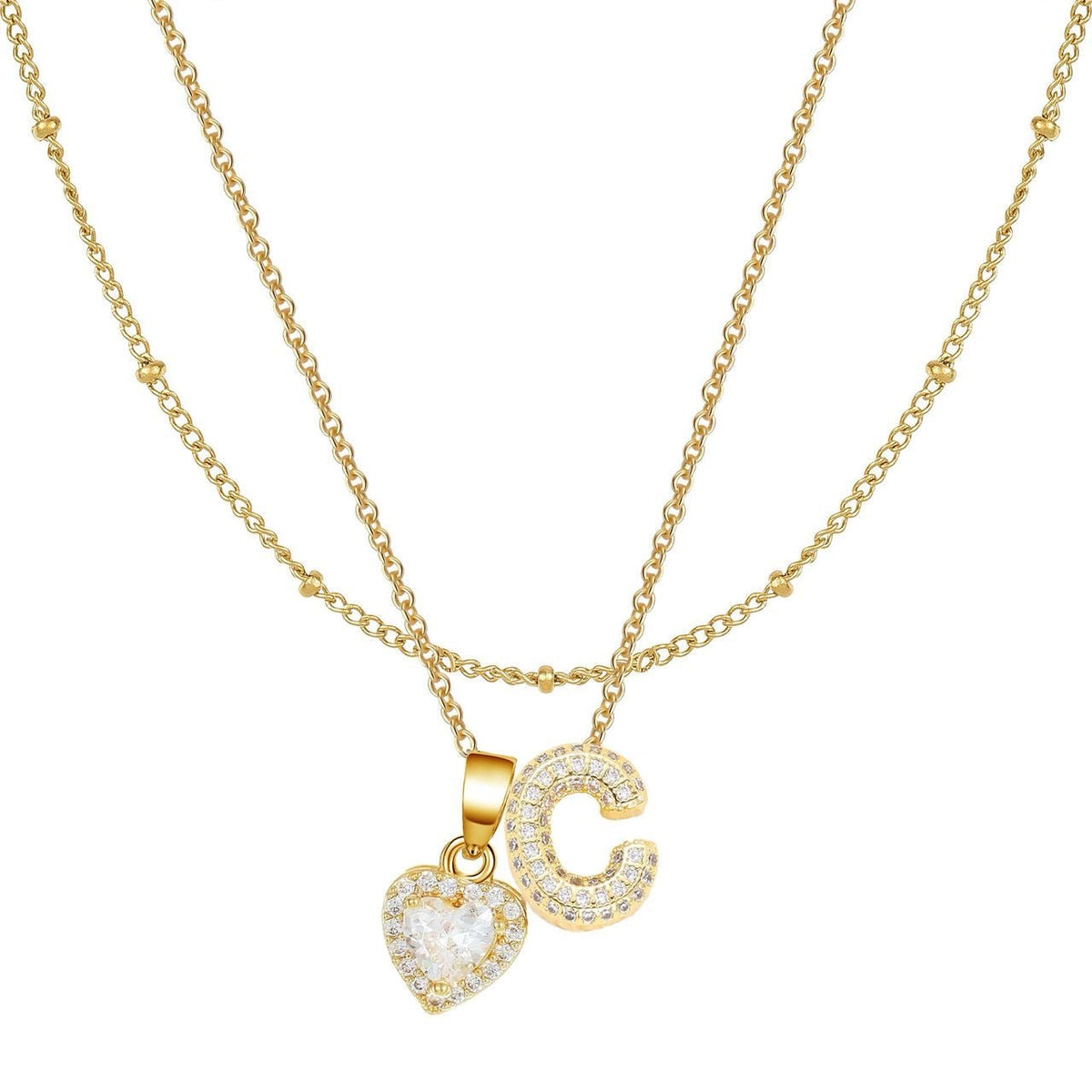 Letter Heart Pendant
