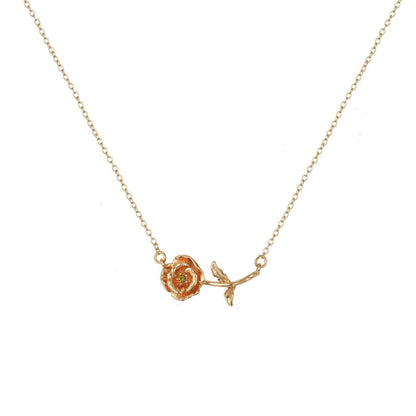 Birth Story Necklace: Flower & Gemstone Personalized