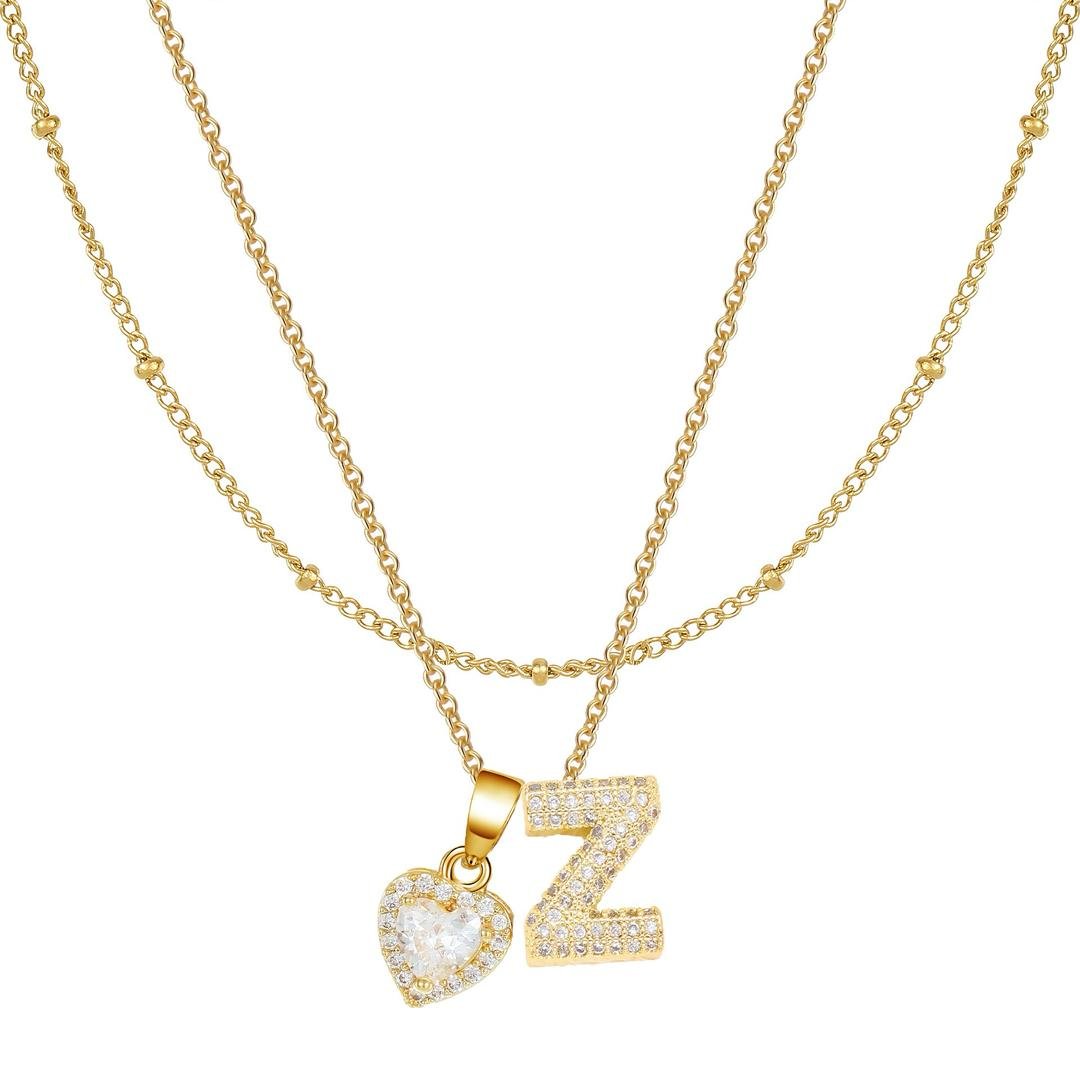 Letter Heart Pendant