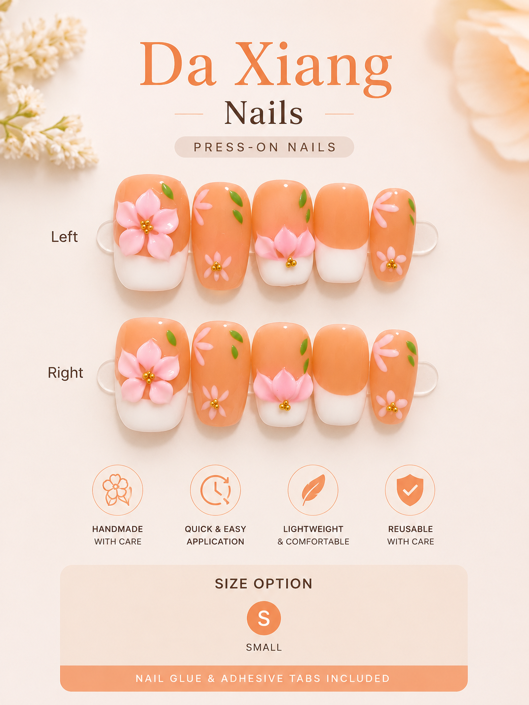 Cherry Blossom Press-On Nails