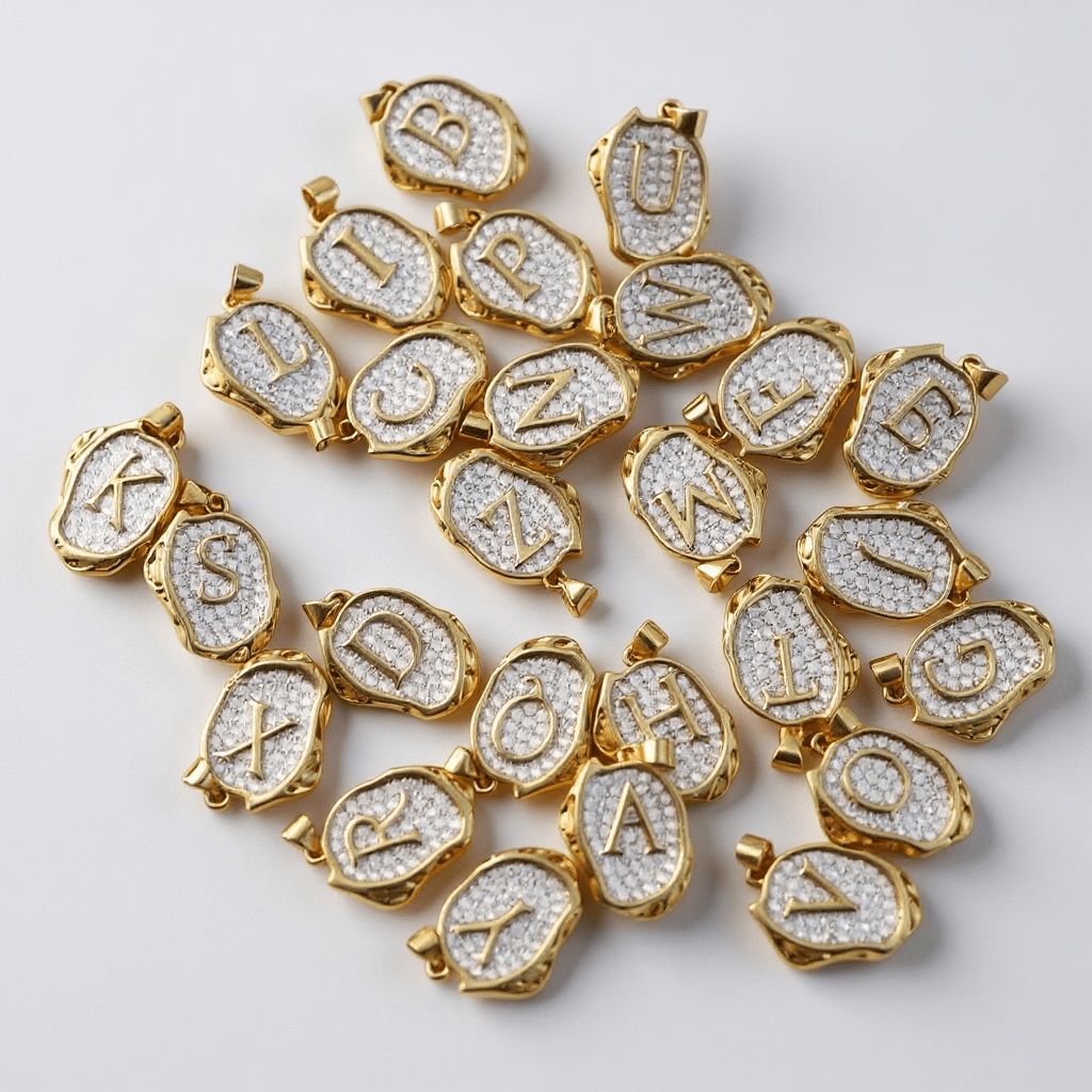 Dazzling Initial Pendants