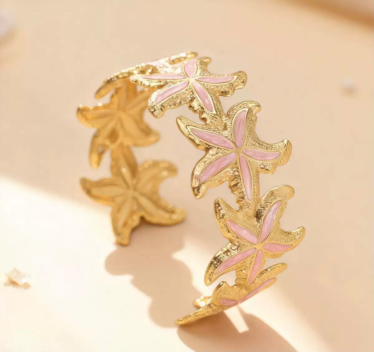 Coastal Starfish Cuff Bangle