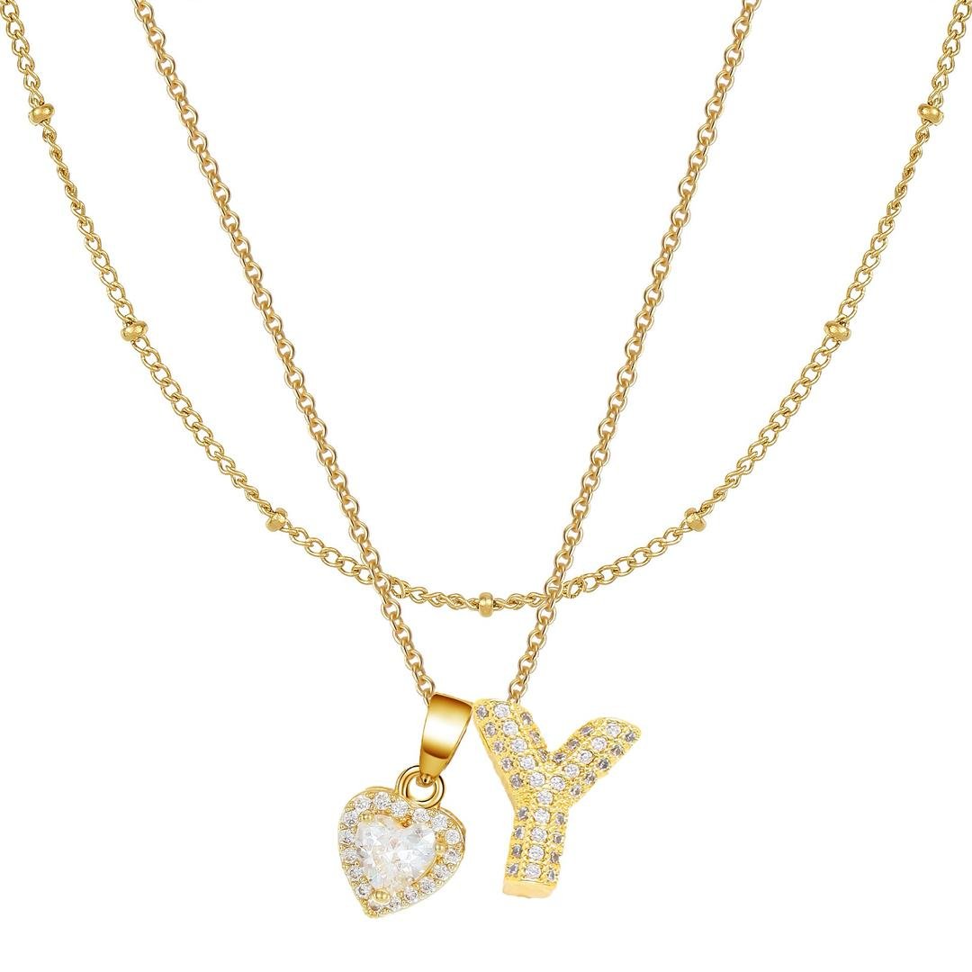 Letter Heart Pendant