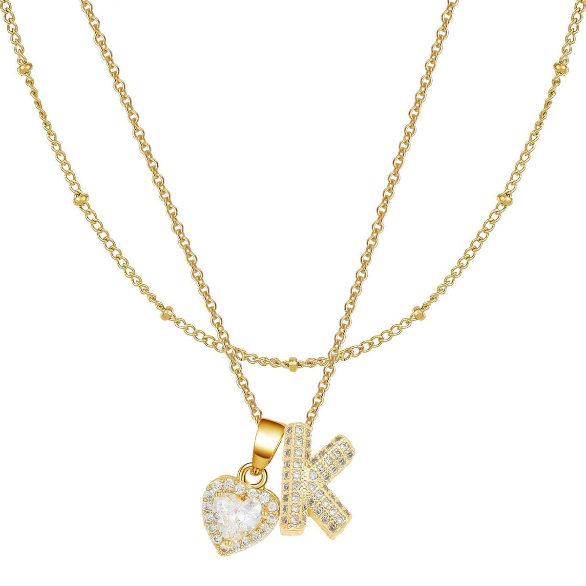 Letter Heart Pendant
