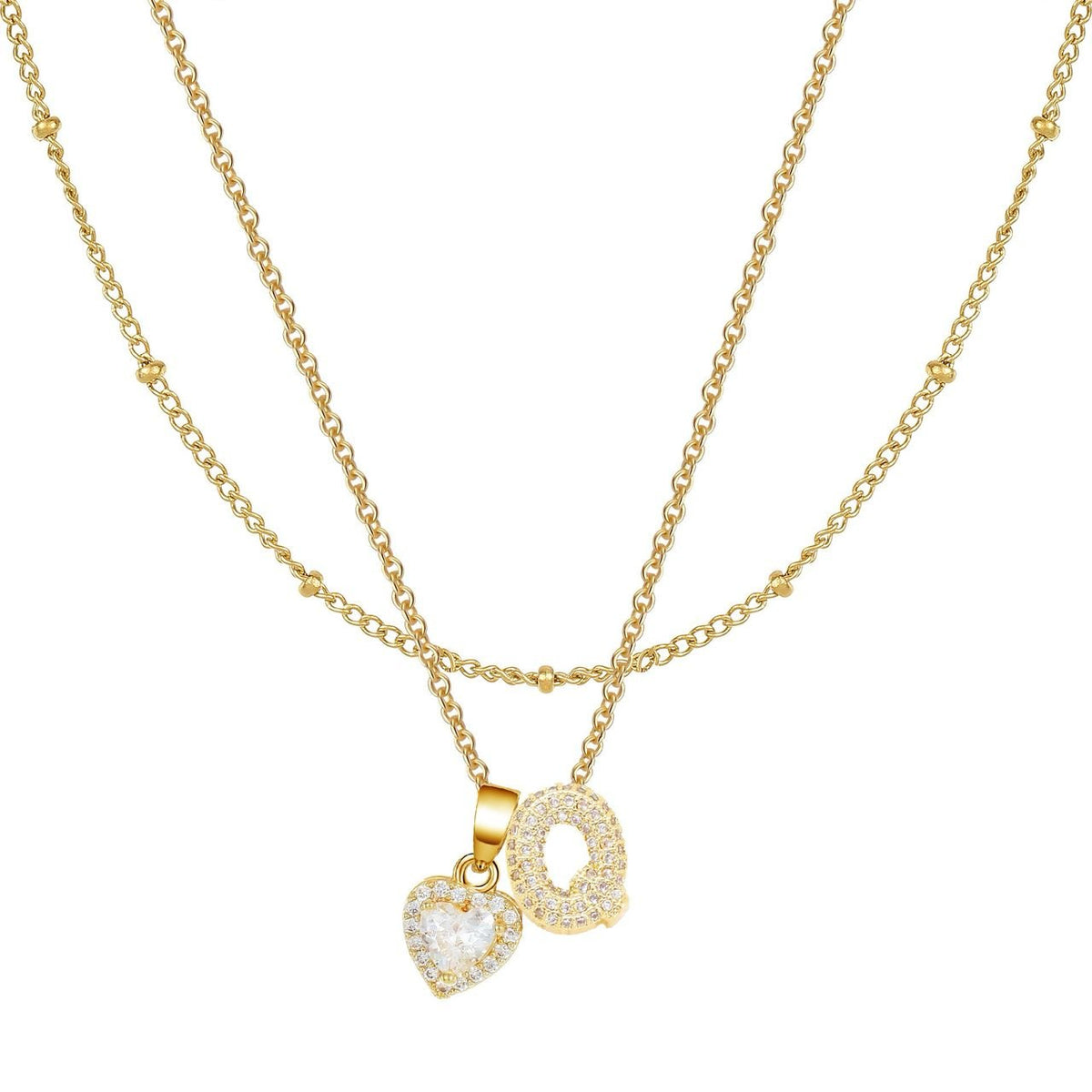 Letter Heart Pendant