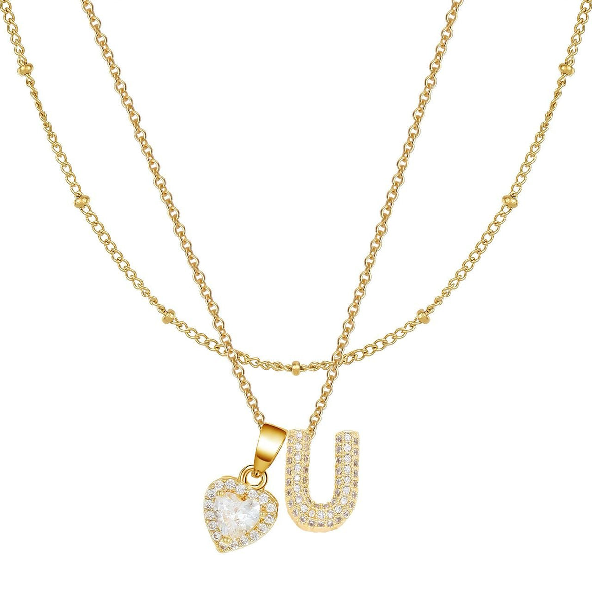 Letter Heart Pendant