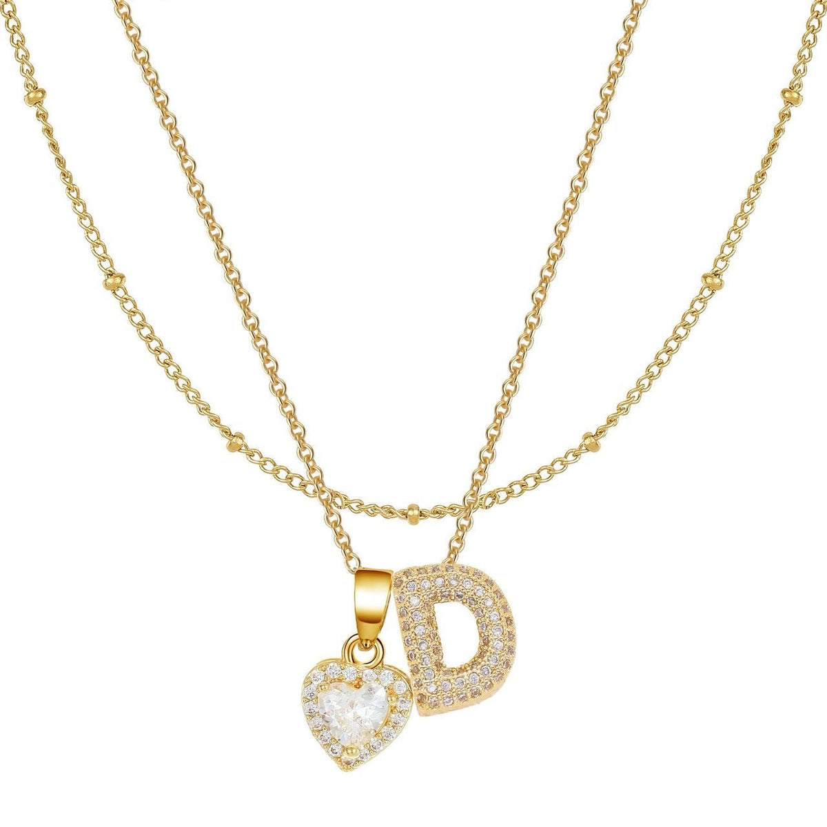 Letter Heart Pendant