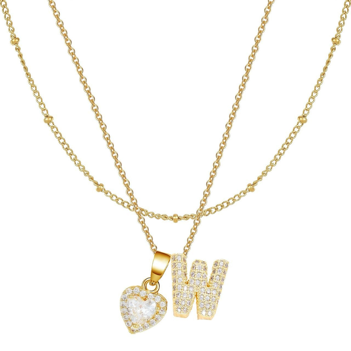 Letter Heart Pendant
