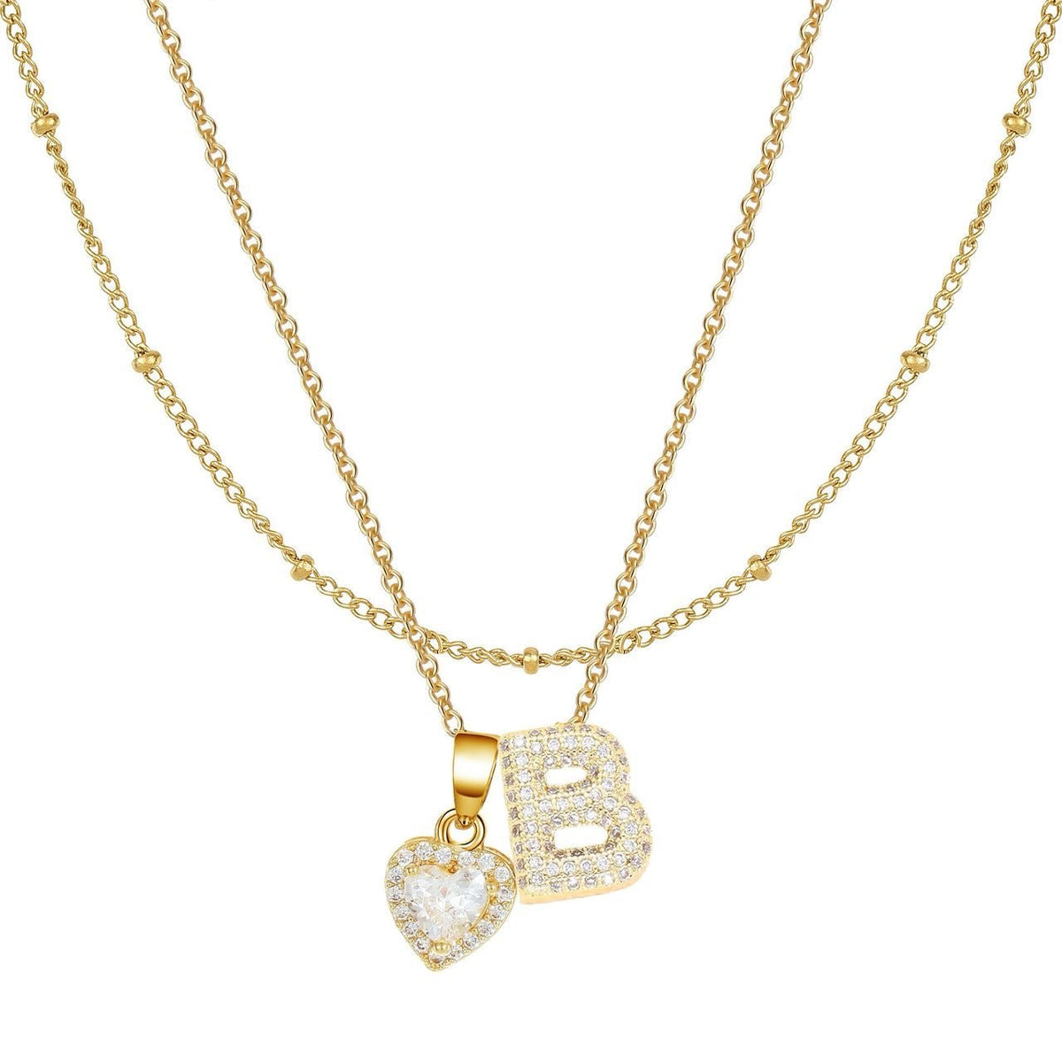Letter Heart Pendant