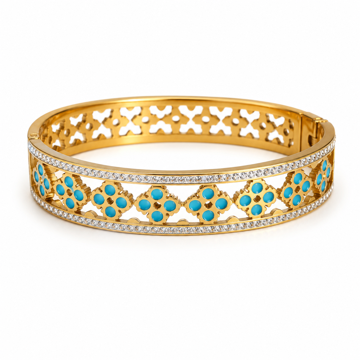 Azure Clover Bangle