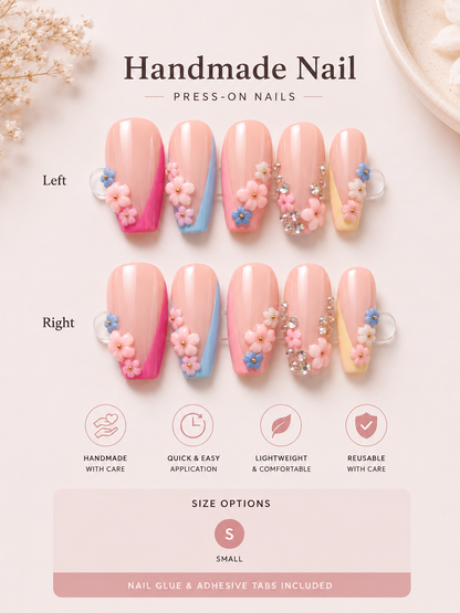 Pastel Blossom Press-On Nails