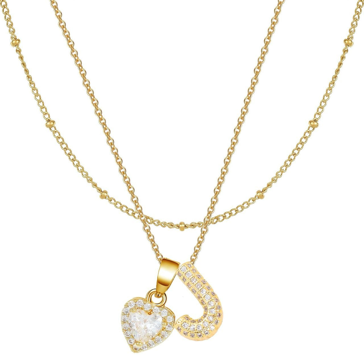 Letter Heart Pendant