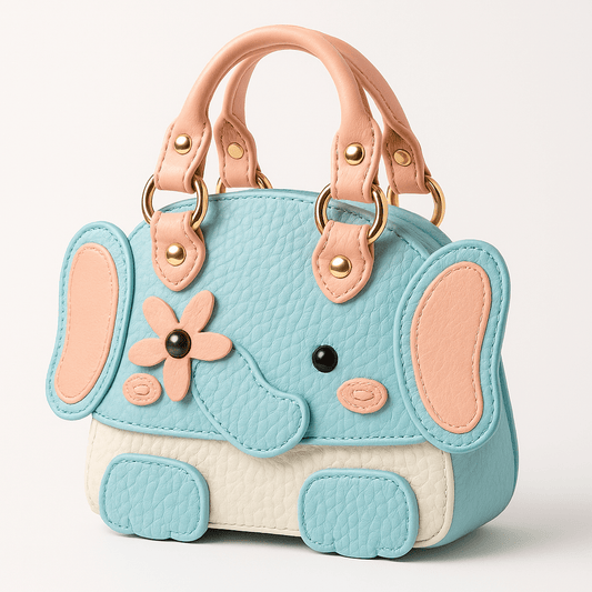 Mini Blue Elephant Bag Charm