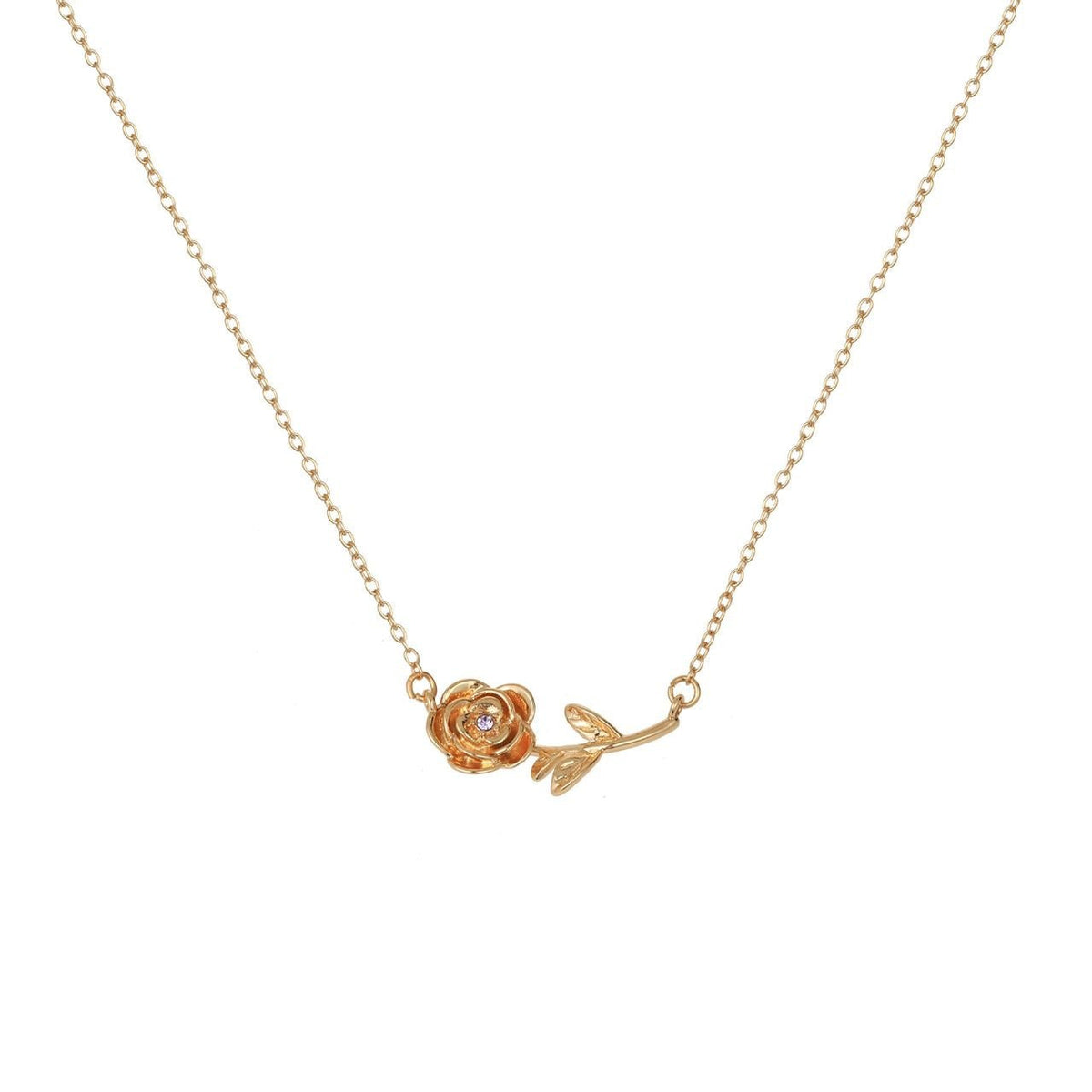 Birth Story Necklace: Flower & Gemstone Personalized