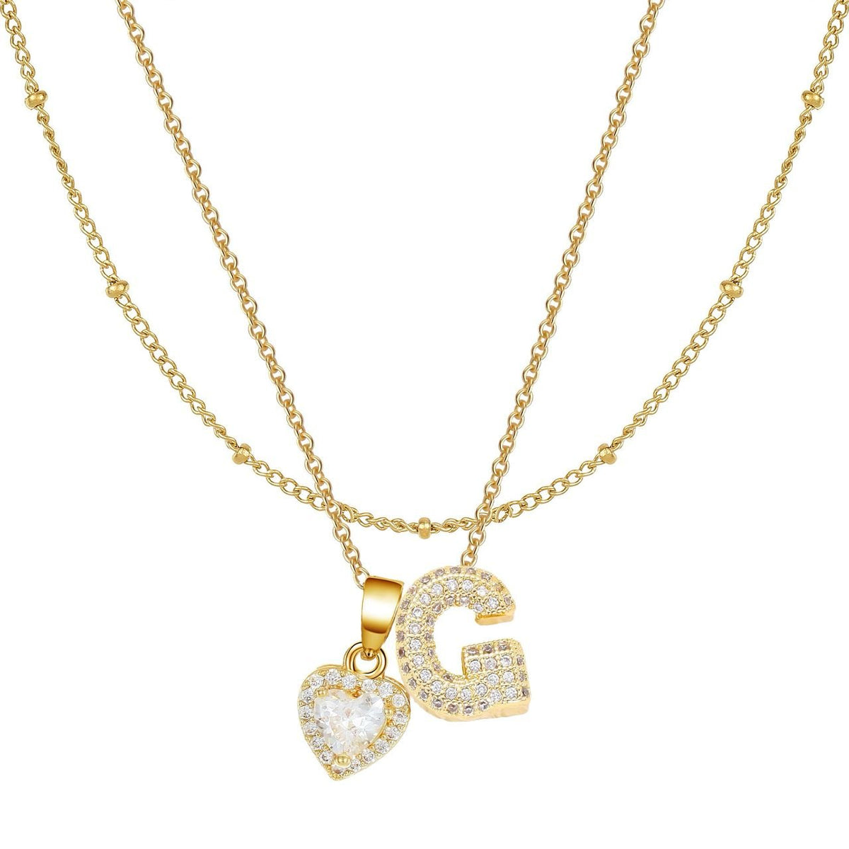 Letter Heart Pendant