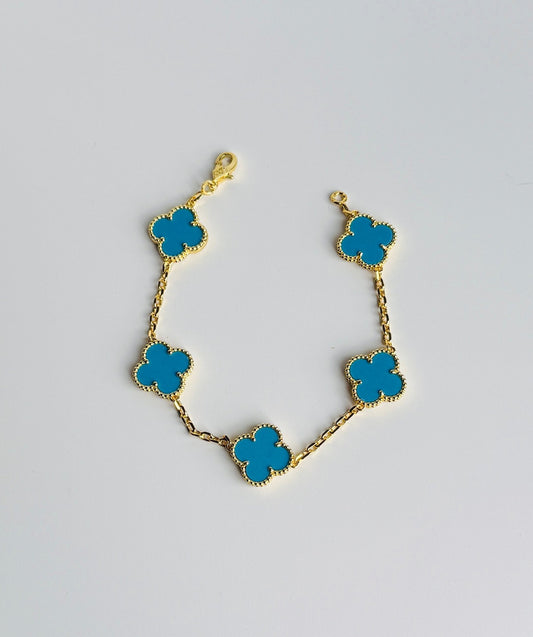 Turquoise Trefoil Bracelet