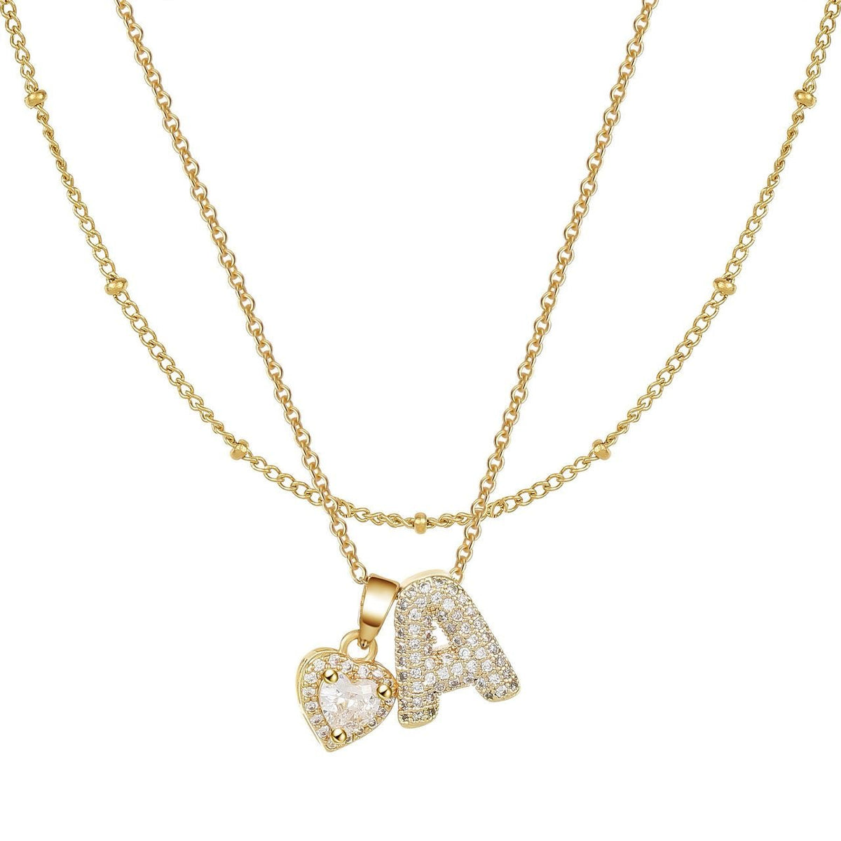 Letter Heart Pendant
