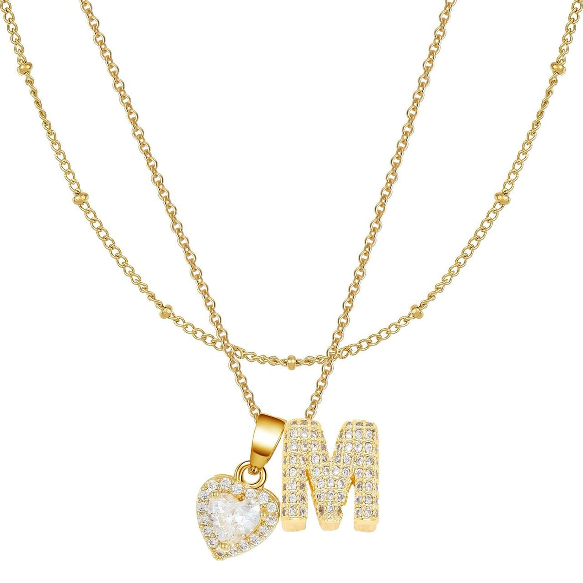 Letter Heart Pendant