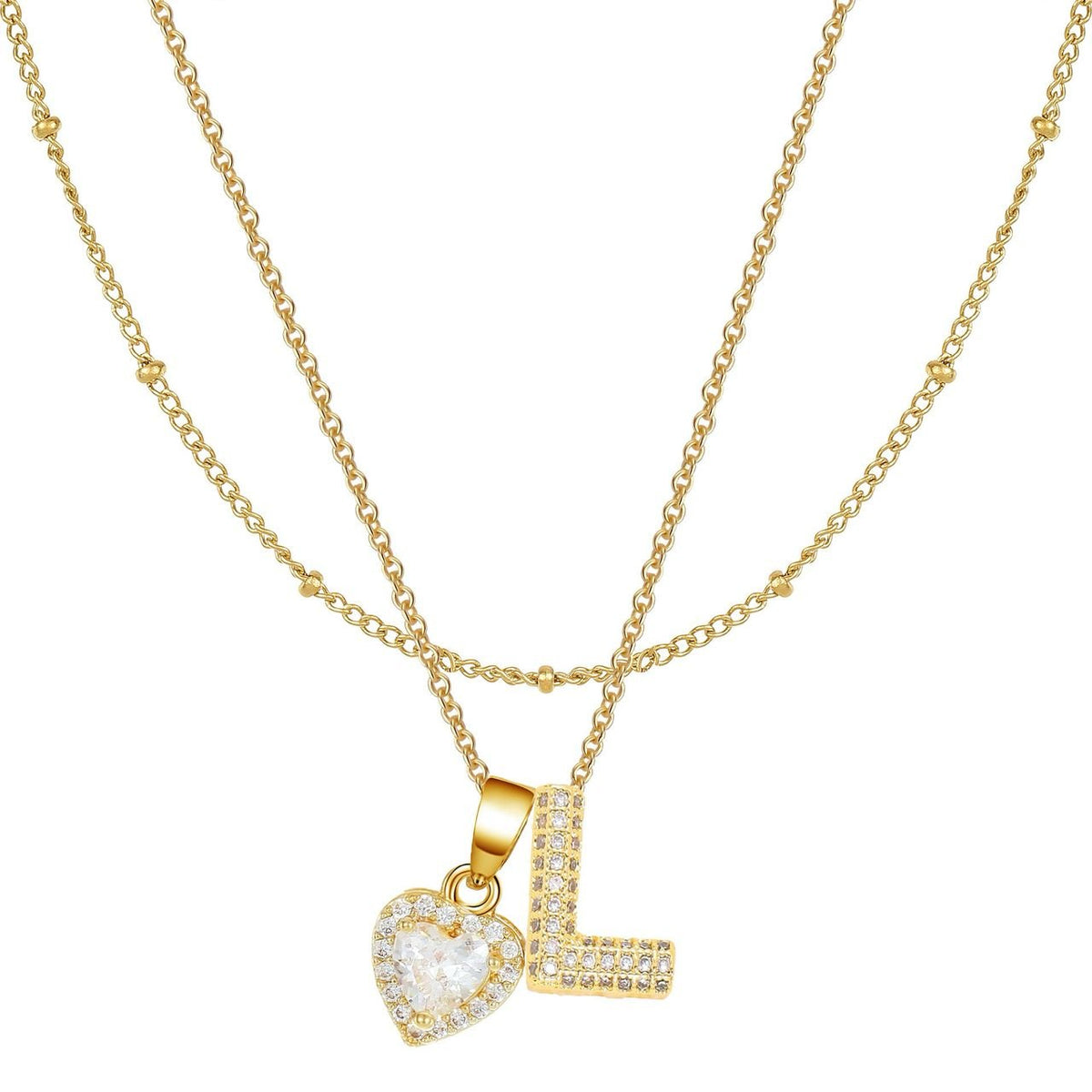 Letter Heart Pendant