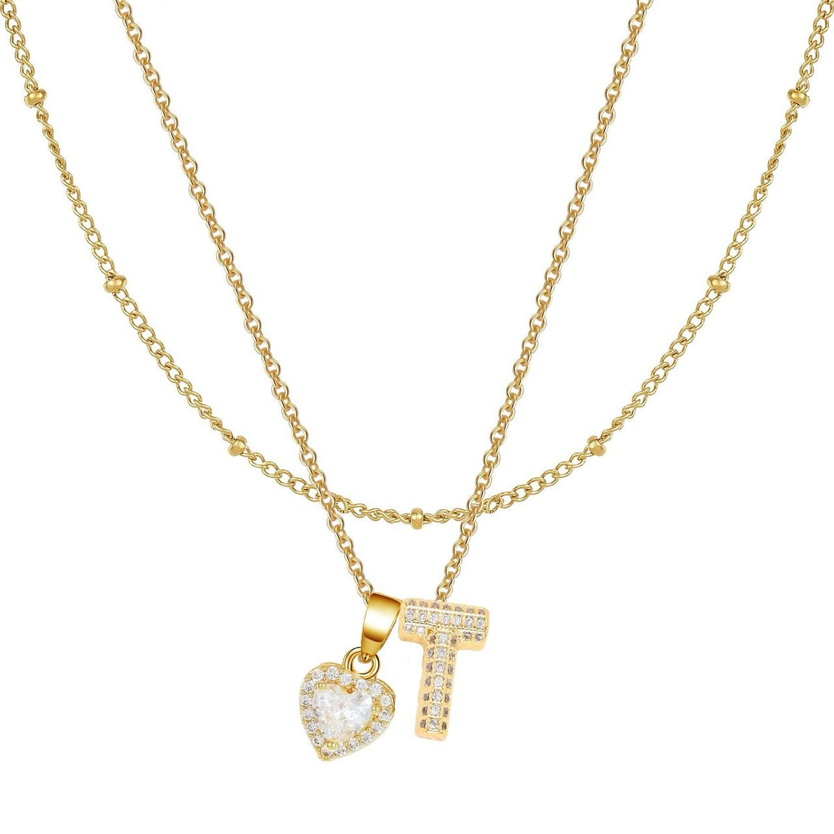 Letter Heart Pendant