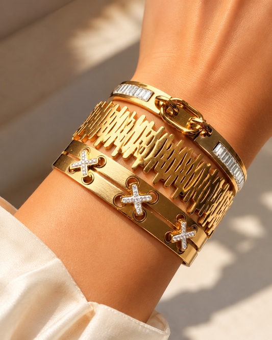 Golden Mosaic Bangle