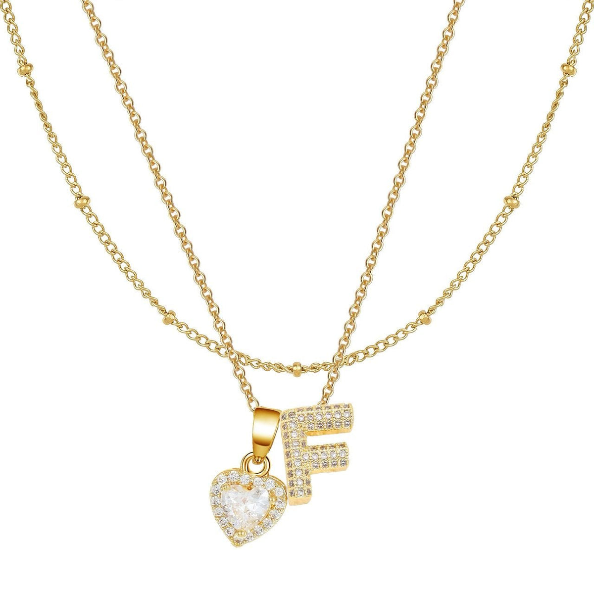 Letter Heart Pendant
