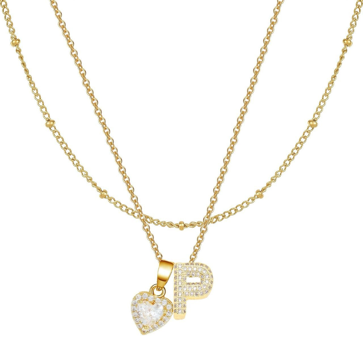 Letter Heart Pendant