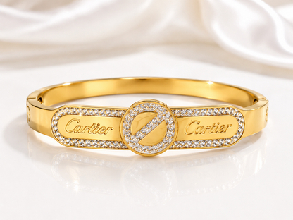 Crystal Lock Luxe Bangle