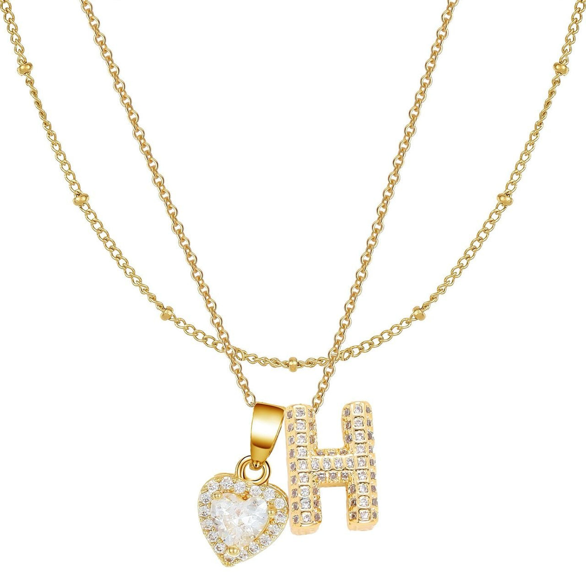 Letter Heart Pendant