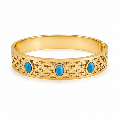 Turquoise Mosaic Bangle