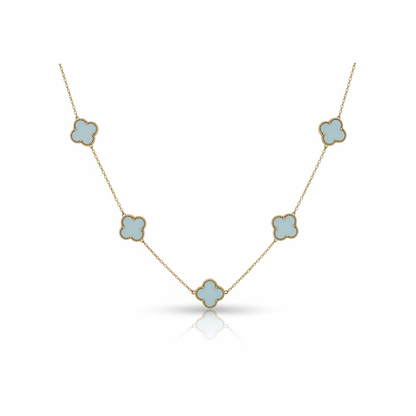 Mint Trefoil Necklace