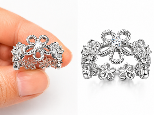 Blooming Grace Adjustable Ring