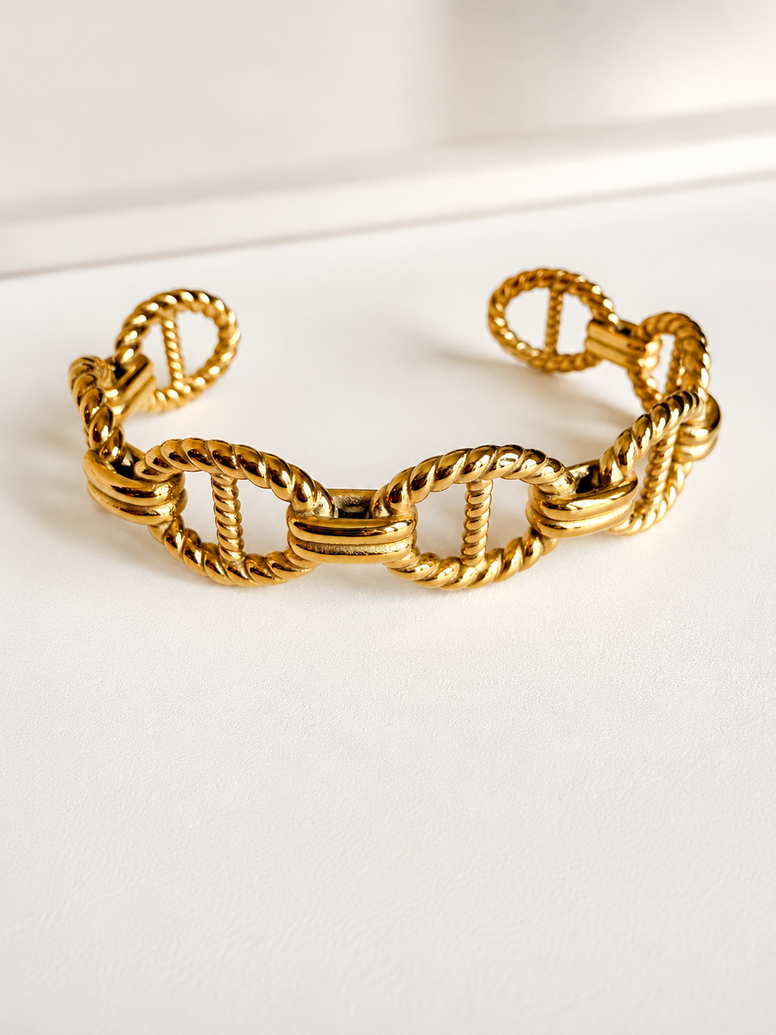 Twisted Link Cuff Bracelet