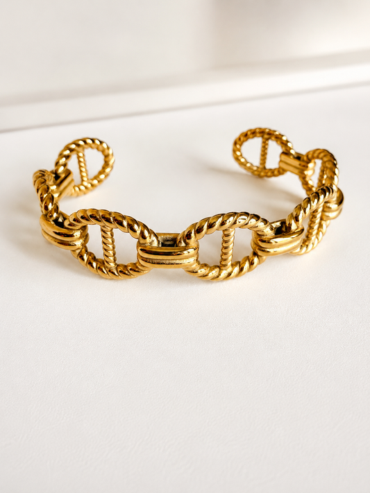 Twisted Link Cuff Bracelet