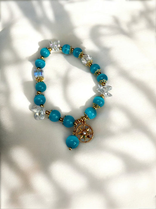 Blue Cat Eye Bracelet