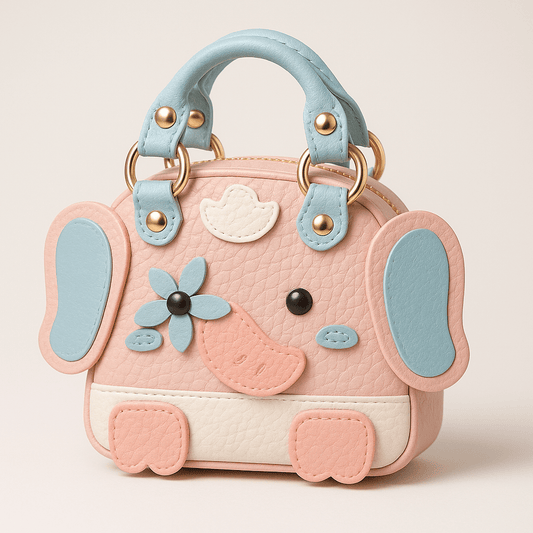 Mini Pink Elephant Bag Charm