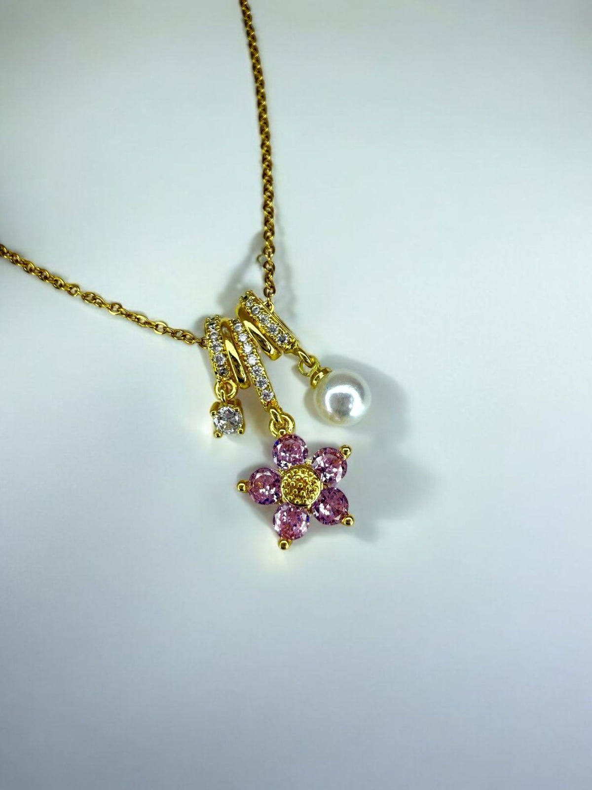 Pink Flower Pendant
