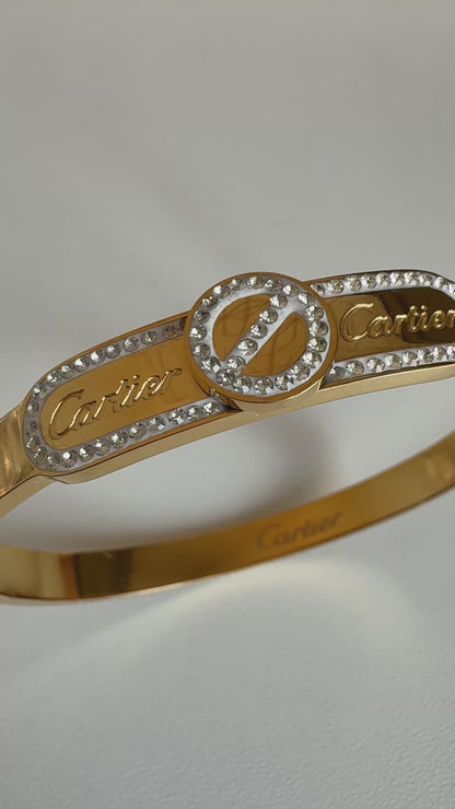 Crystal Lock Luxe Bangle