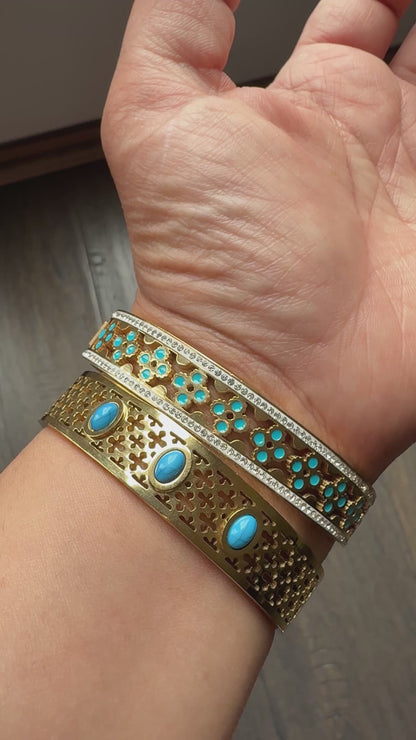 Azure Clover Bangle
